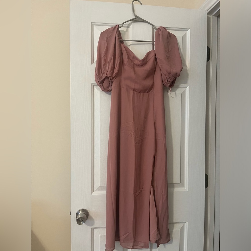 Rose Slit Dress